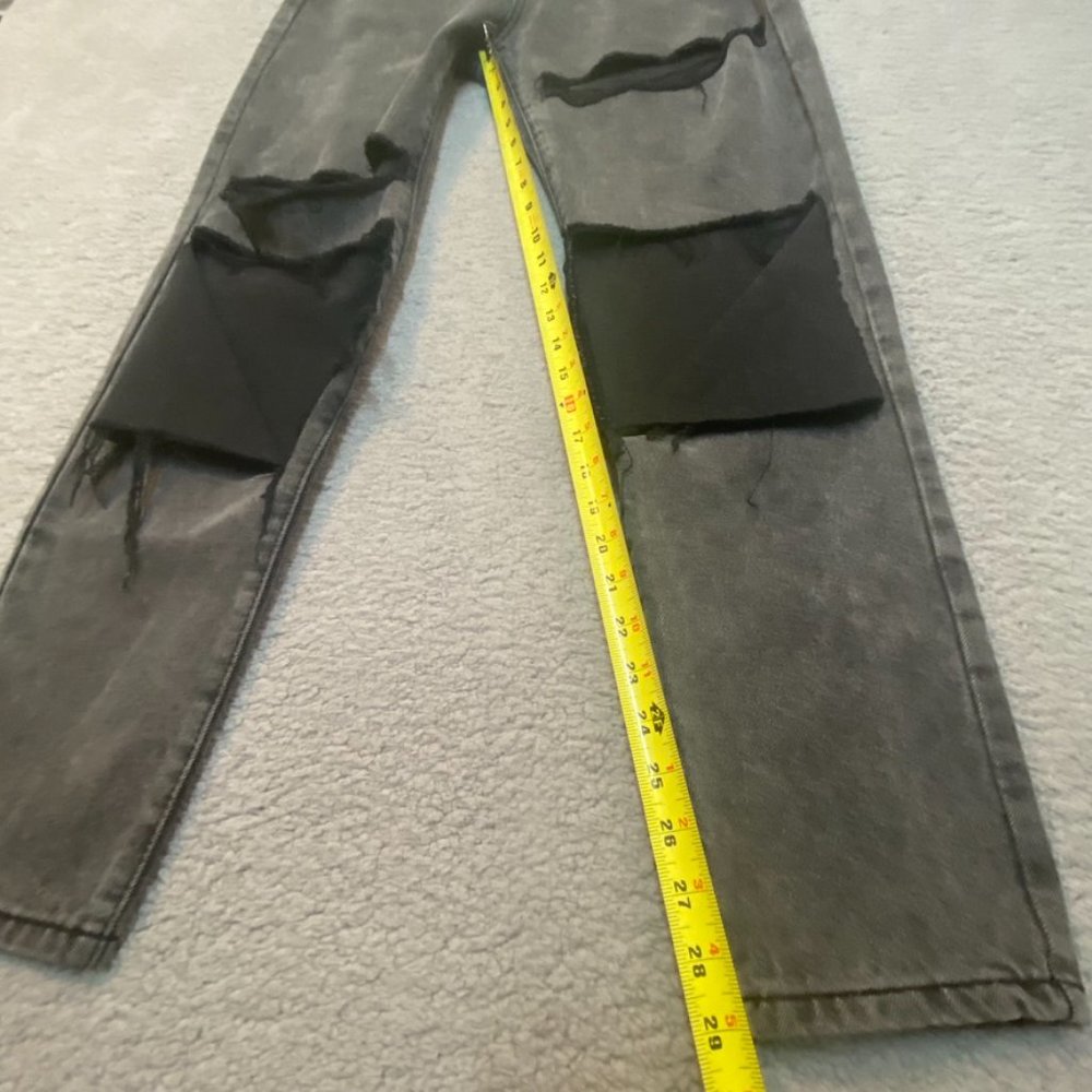 Adika Davis Straight Jeans Black Wash Large NEW Y2K - Picture 12 of 15